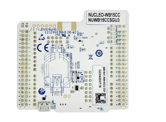 Alt view image 2 of 3 - NUCLEO-WB15CC Nucleo-64 development board with STM32WB15CT6 MCU
