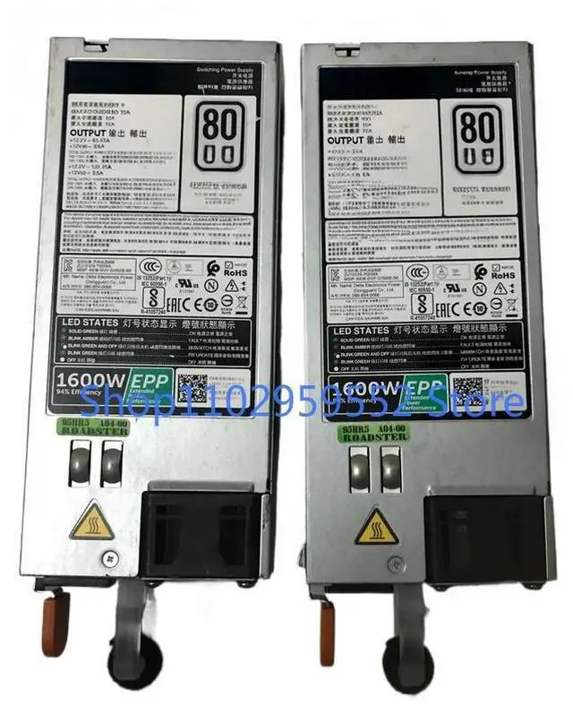 Main image of 1Pcs for T640 R840 R940 T640 R830 1600W Server Power Supply D1600E-S0