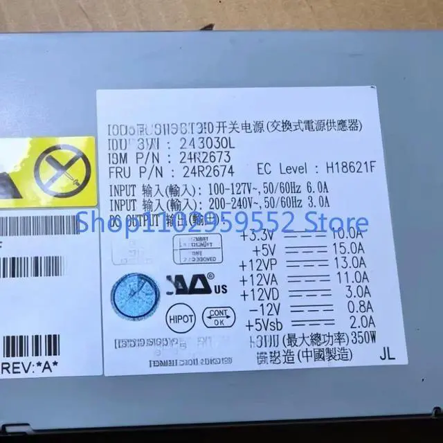 Alt view image 2 of 3 - 1Pcs for X306M Power Supply API4FS40-030L 24R2674 39Y7295