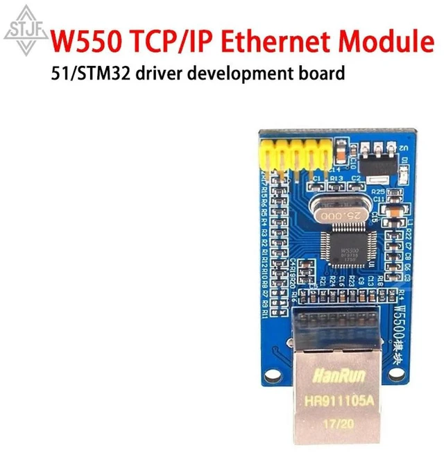 Main image of 1pcs W5500 Ethernet Network Modules For TCP/IP 51/STM32 SPI Interface 3.3V 5V I/O MCU