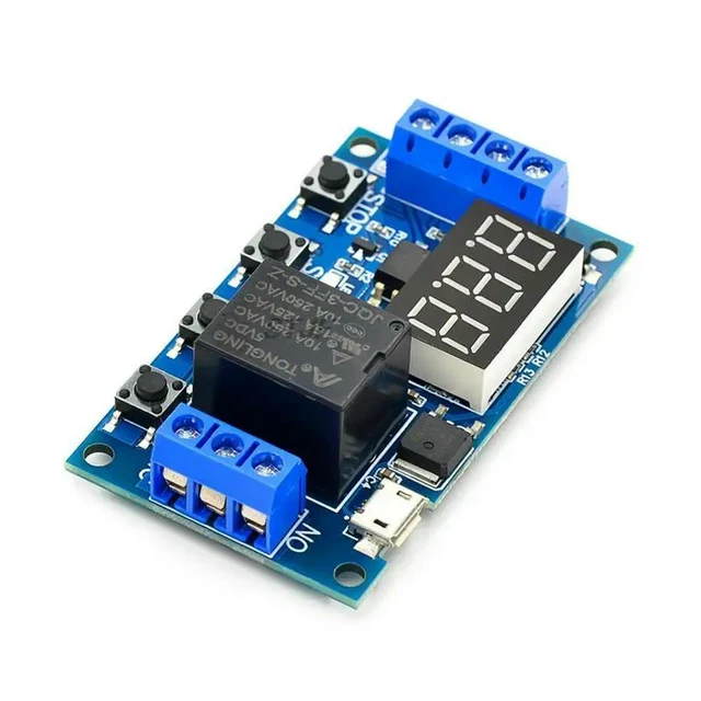 Alt view image 3 of 3 - One Relay Module XY-J02 Time Delay Power Cut Off Trigger Delay Cycle Timing Circuit switch