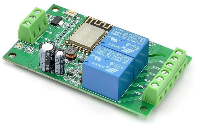 Alt view image 2 of 3 - ESP8266 Relay Controller Module ESP-12F for IOT Home APP DC 5V-80V
