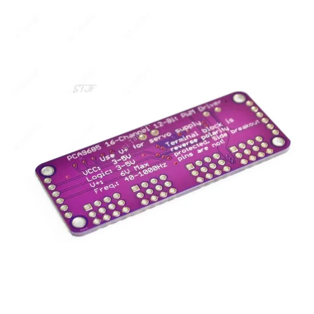 Alt view image 3 of 3 - 16 Channel 12-bit PWM/Servo Driver-I2C interface PCA9685 module for or Raspberry pi shield module servo shield
