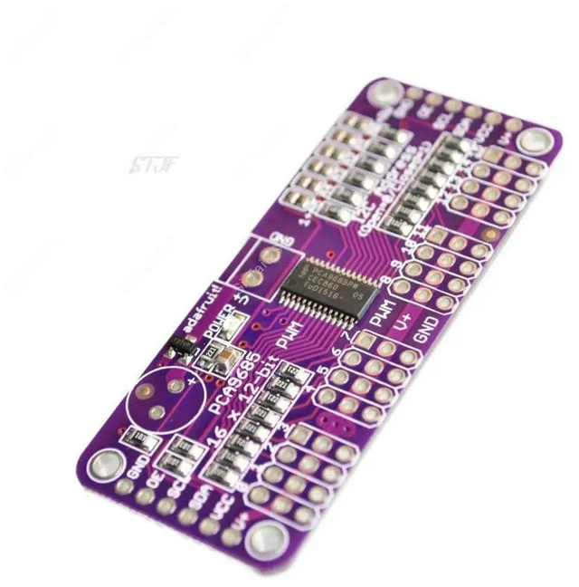 Alt view image 2 of 3 - 16 Channel 12-bit PWM/Servo Driver-I2C interface PCA9685 module for or Raspberry pi shield module servo shield