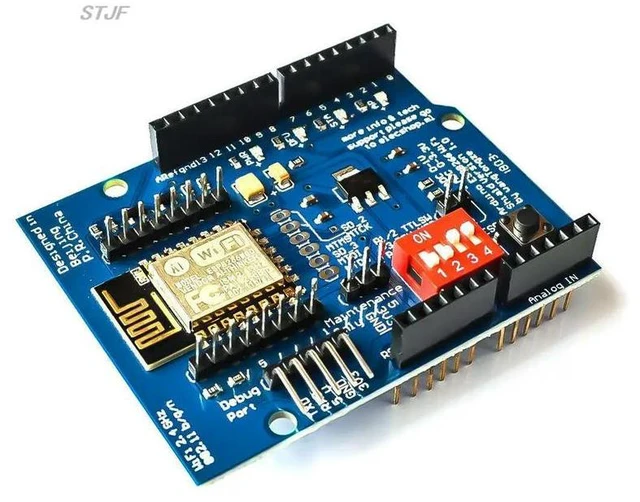 Alt view image 2 of 3 - ESP8266 ESP-12 ESP-12E UART Shield Development Board For Mega UNO R3 Module Mega 3.3V 5V TTL Interface one