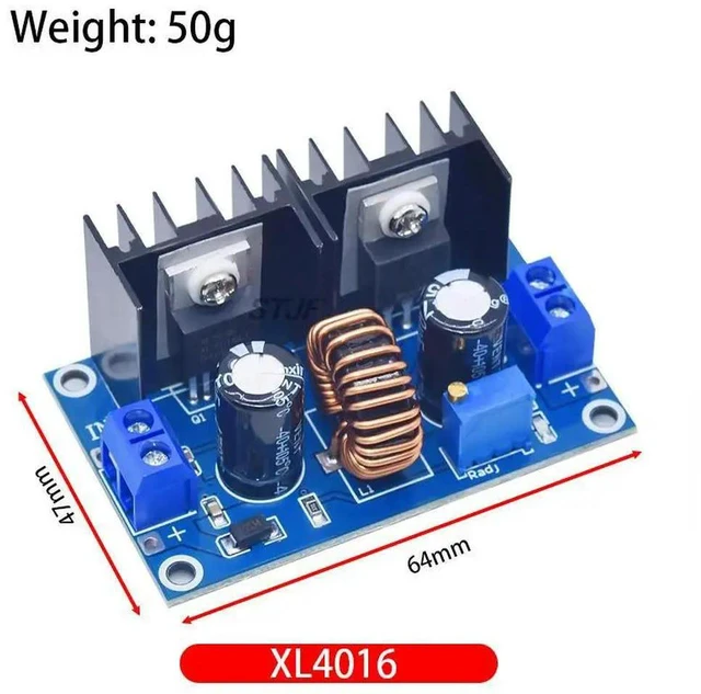 Alt view image 2 of 3 - XL4016 PWM Adjustable 4-36V To 1.25-36V Step-Down Board Module Max 8A 200W DC-DC Step Down Buck Converter Power Supply