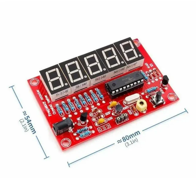 Alt view image 3 of 3 - DIY Kits RF 1Hz-50MHz Crystal Oscillator Frequency Counter Meter Digital LED tester meter