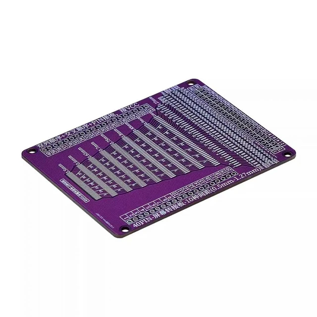 Alt view image 2 of 3 - 40P FFC/FPC soft wire conversion plate Connecting plate 0.5mm/1.0mm interval to 2.54mm pin arrangement