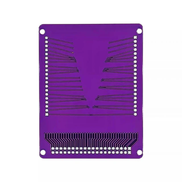 Alt view image 3 of 3 - 40P FFC/FPC soft wire conversion plate Connecting plate 0.5mm/1.0mm interval to 2.54mm pin arrangement