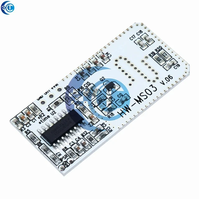 Alt view image 3 of 3 - High Performance Motion Sensor Module Radar Motion Sensor HW-MS03 2.4GHz to 5.8GHz Microwave Radar Sensor Module for