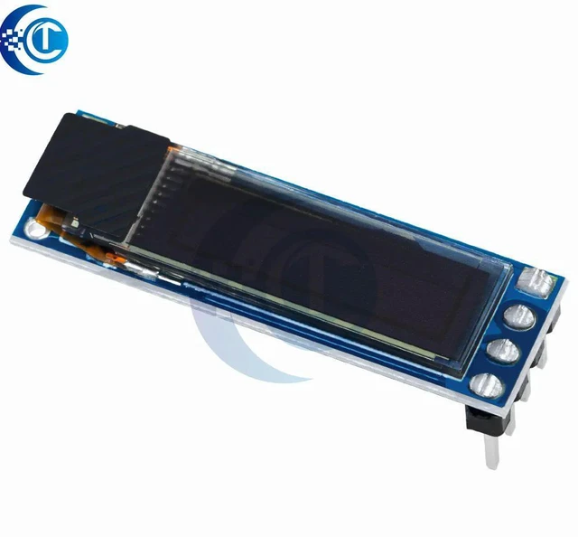 Alt view image 2 of 3 - 0.69 inch 96x16 OLED Display Module White Display 0.69" SSD1306 LCD Screen Control Board For 3-5.5V IIC Interface