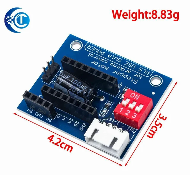 Alt view image 2 of 3 - CLT Stepper Motor Driver Shield: 3D Printer Control Extension Board Compatible with A4988/DRV8825