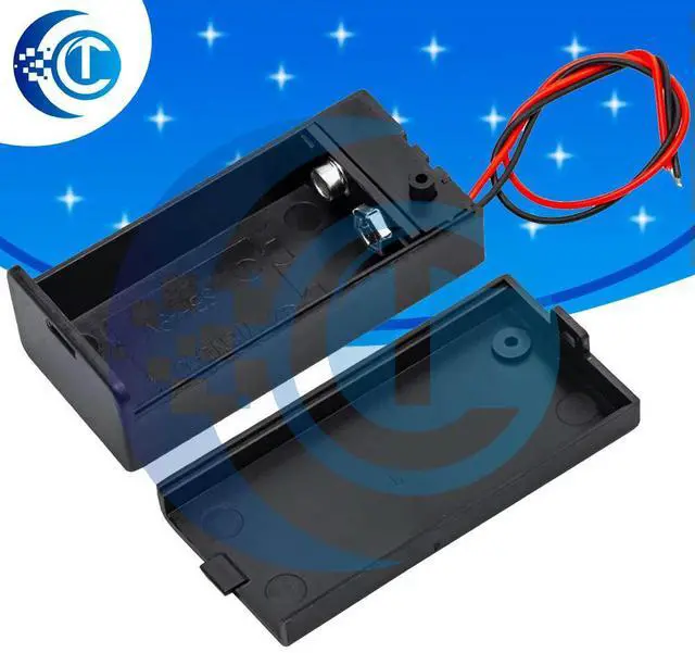 Main image of DEC22 9V Case (Hot Sale) - Plastic Holder with Leads & ON/OFF Switch for DIY Projects