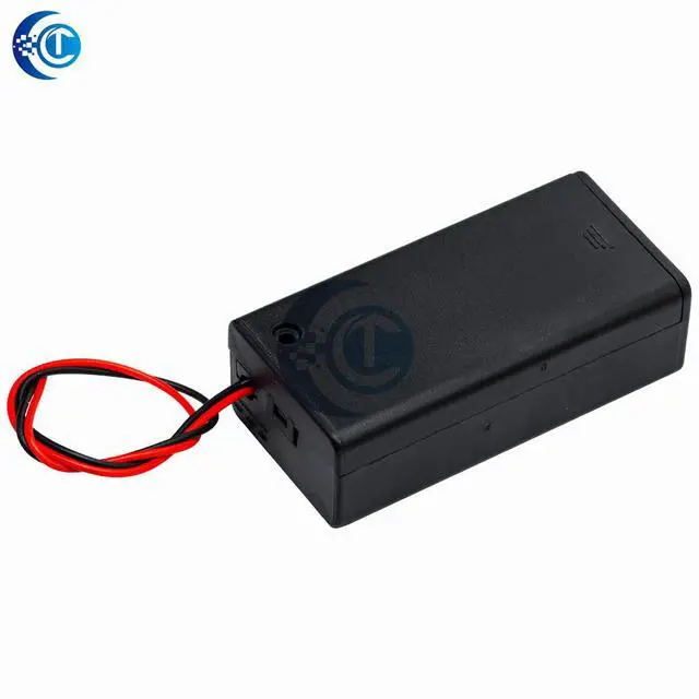 Alt view image 3 of 3 - DEC22 9V Case (Hot Sale) - Plastic Holder with Leads & ON/OFF Switch for DIY Projects