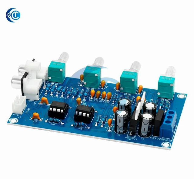 Alt view image 2 of 3 - XH-M164 Preamp: NE5532 Chip 4-Channel Stereo Tone Control & Telephone Preamp Function