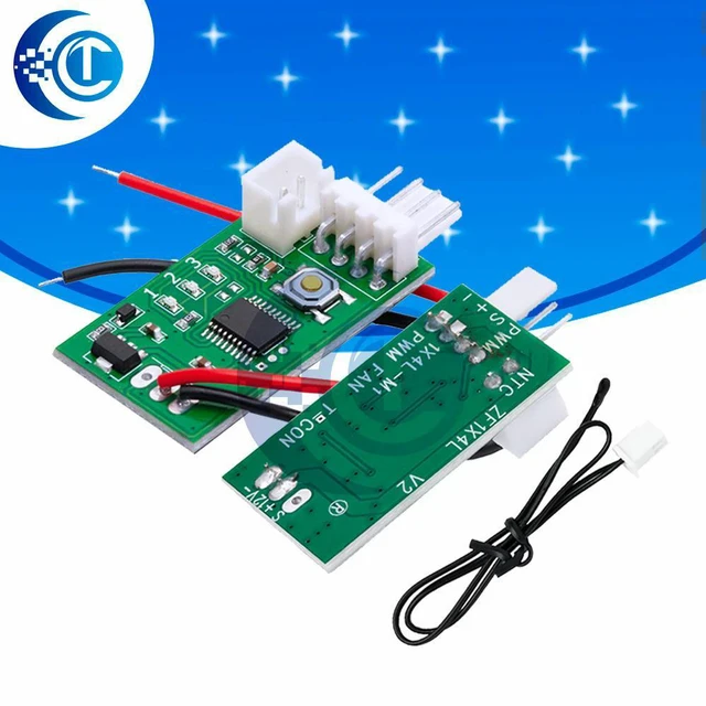 Main image of 4-Wire PWM Fan Speed Governor (DC 12V): STK IC-Powered, Temperature Control Switch for PC CPU Cooler Fan W/ Alarm