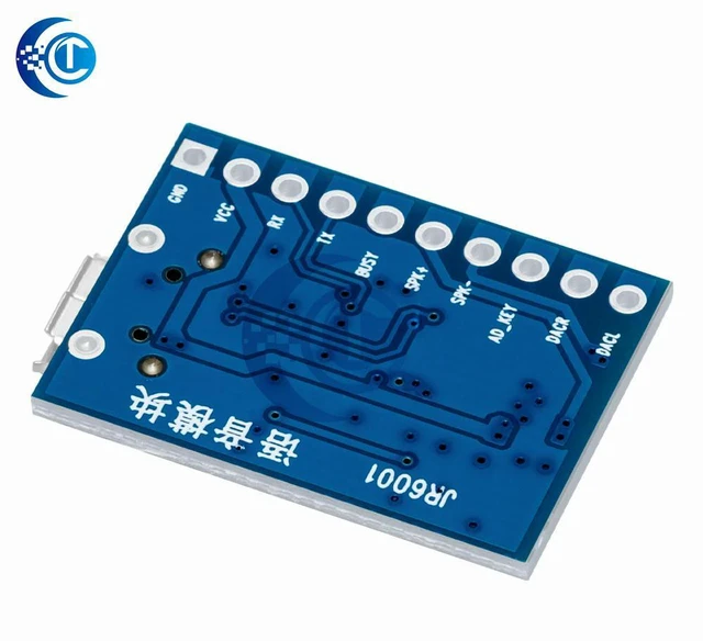 Alt view image 3 of 3 - JR6001 Voice Playback Module, Serial Port Voice Broadcast & Recognition Module, Customizable Voice Chip Control Module