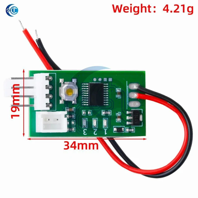 Alt view image 2 of 3 - 4-Wire PWM Fan Speed Governor (DC 12V): STK IC-Powered, Temperature Control Switch for PC CPU Cooler Fan W/ Alarm