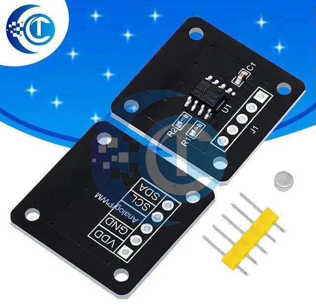 Main image of MT6701 magnetic encoder magnetic induction angle measurement sensor module 14bit high precision instead of AS5600