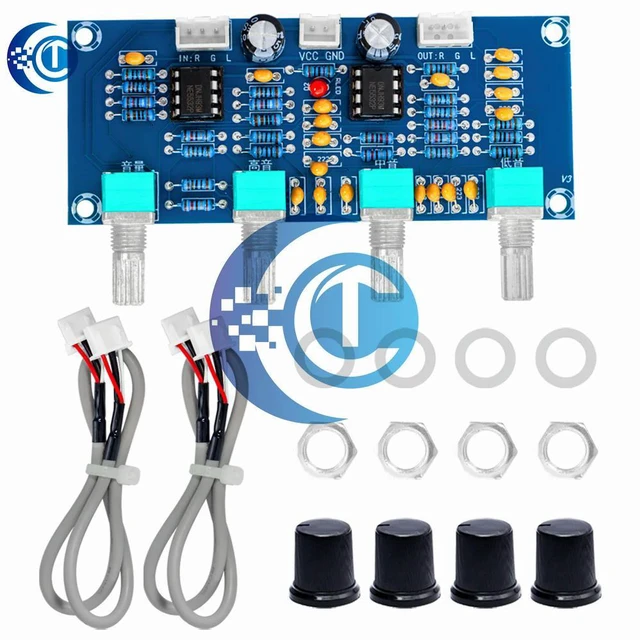 Alt view image 3 of 3 - XH-A901 NE5532 Tone Board preamp Pre-amp With treble bass volume adjustment pre-amplifier Tone Controller For amplifier Board