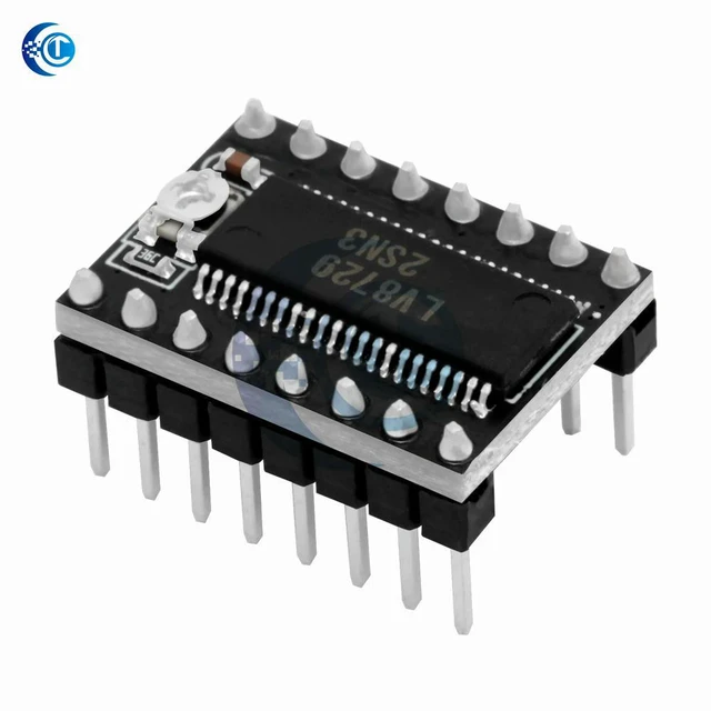 Alt view image 3 of 3 - 3D Printer Motherboard Accessories LV8729 Stepper Motor Driver 128 High Segmentation Module Send heat sink