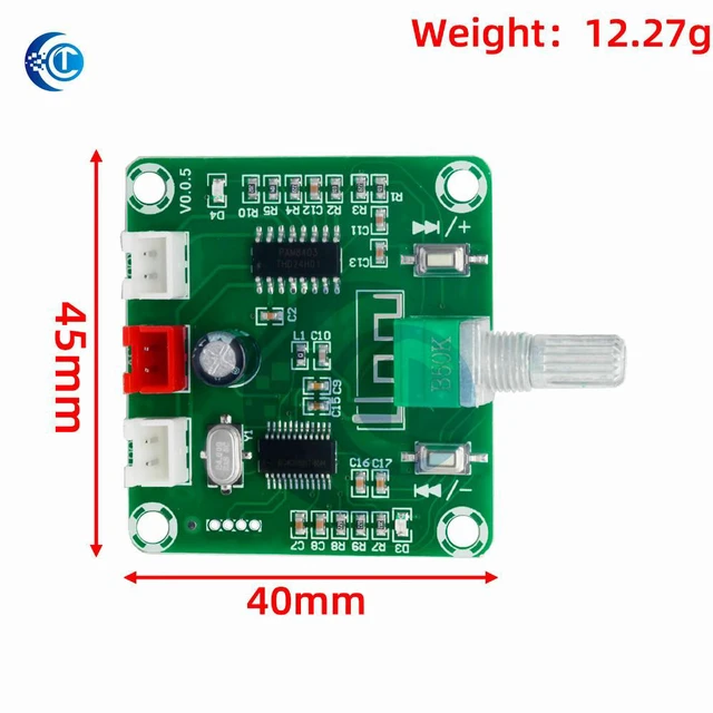 Alt view image 2 of 3 - XH-A158 ultra clear Bluetooth 5.0 power amplifier board pam8403 small power DIY speaker amplifier board 5W*2