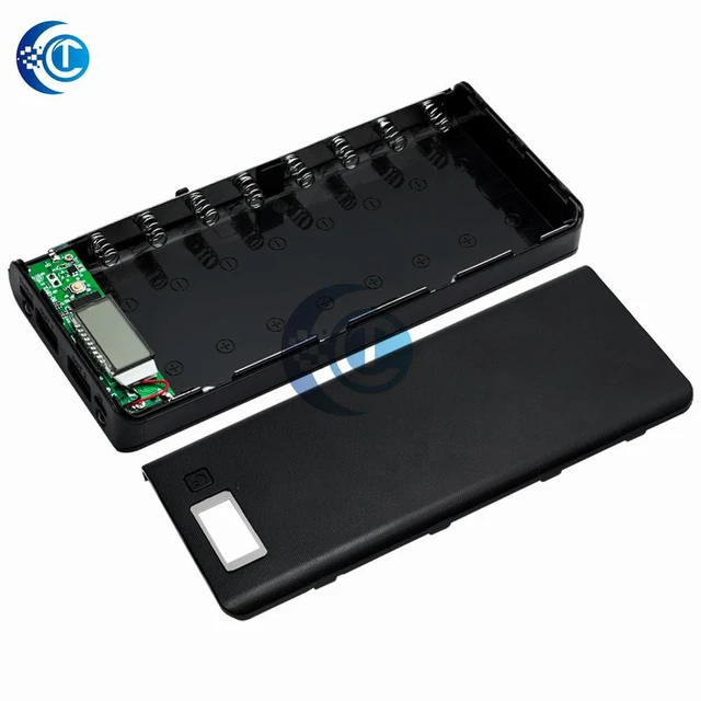 Alt view image 3 of 3 - 8xDIY Power Bank Shell Case Box LCD Display Powerbank Box For DIY KIT Powerbank