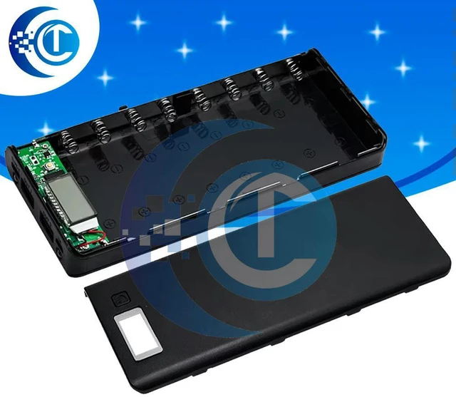 Main image of 8xDIY Power Bank Shell Case Box LCD Display Powerbank Box For DIY KIT Powerbank