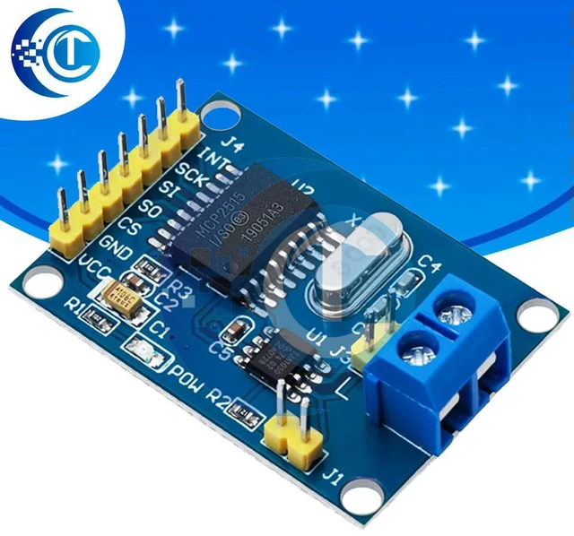 Main image of 1PCS EGBO MCP2515 CAN Bus Module TJA1050 receiver SPI For 51 MCU ARM controller