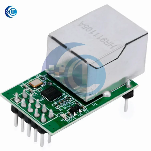 Alt view image 3 of 3 - CH9120 3.3V Ethernet-to-TTL Serial Converter Module: 10M Ethernet Interface with Transparent Transmission