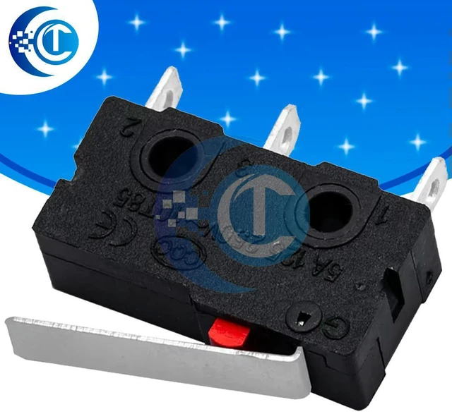 Main image of 10PCS KW113Z 3PIN Micro Switch 5A 250VAC, BuckleStyle ON/OFF Tact Switch