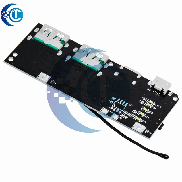Alt view image 3 of 3 - QC4.0/QC3.0 Power Bank Module - Dual USB 22.5W, Micro/Type-C Input with LED & Temp/Circuit Protection