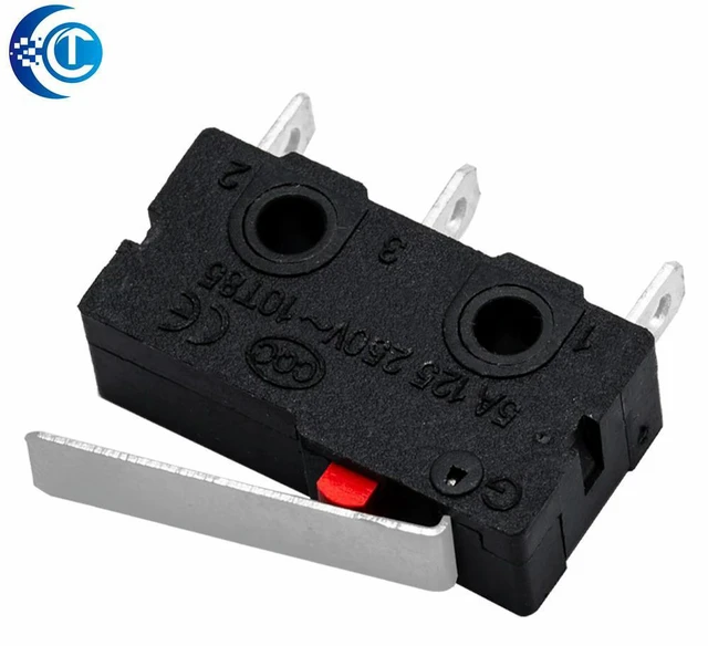 Alt view image 3 of 3 - 10PCS KW113Z 3PIN Micro Switch 5A 250VAC, BuckleStyle ON/OFF Tact Switch