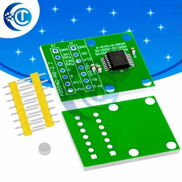 Main image of AS5040-ASST AS5040 Programmable contactless magnetic rotary encoder sensor module replaces optical encoder for
