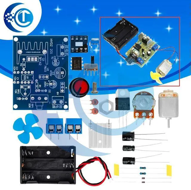 Main image of NE555 Motor Speed Regulation Kit Maker DIY Teaching Electronic Manufacturing Technology Test Assembly Training Welding