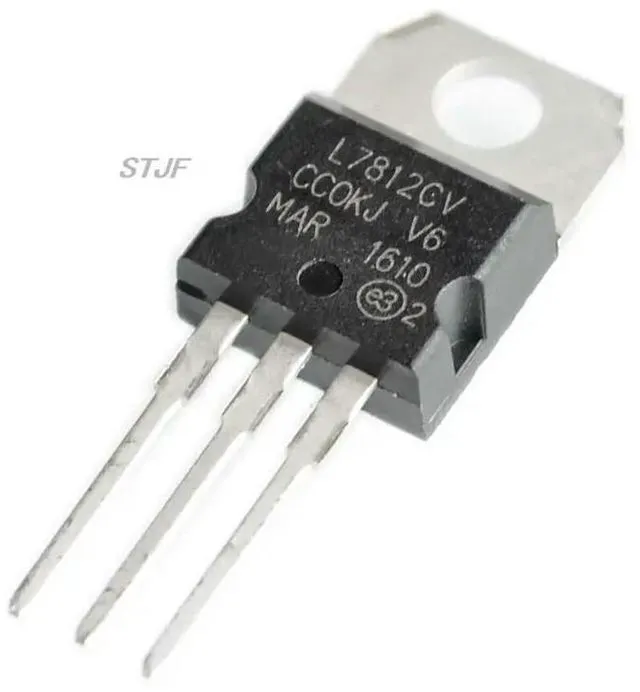 Main image of 10PCS L7812CV TO-220 L7812 LM7812 7812 Positive-Voltage Regulators