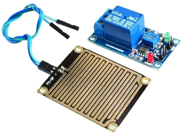 Main image of Snow Raindrops Detection Sensor Module Rain Weather Module Humidity For Relay Control Module Rain water sensor module