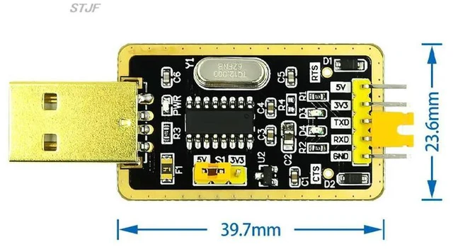 Alt view image 2 of 3 - CH340 module instead of PL2303 , CH340G RS232 to TTL module upgrade USB to serial port in nine Brush small plates