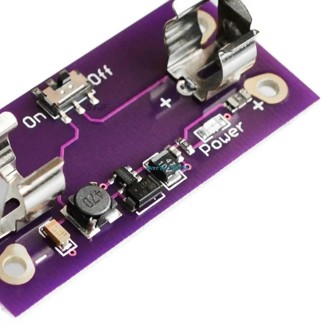 Alt view image 3 of 3 - LilyPad Power Supply Module AAA Step up to 5V Converter for