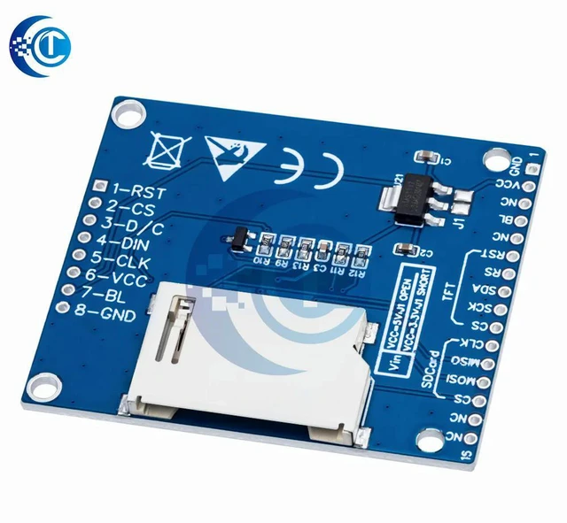 Alt view image 3 of 3 - 1PC 1.8 Inch SPI TFT LCD Display (128×160 Pixels) for -Compatible, 3.3V/5V Dual Voltage Support