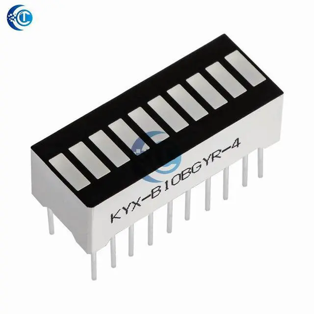 Alt view image 2 of 3 - Multi-Color Digital Segment LED Light Bar B10BRYGB 10-Grid Super Bright Flat Tube (2R+3Y+4G+1B)