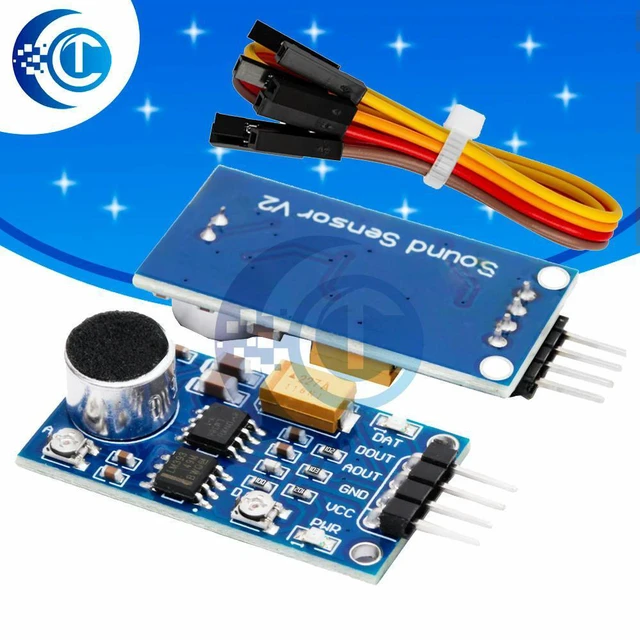 Main image of LM386 3.3v-5.3v Audio Power Amplifier Module Sound Detection Sensor Voice Sensor Board for Ambient Sound Detection
