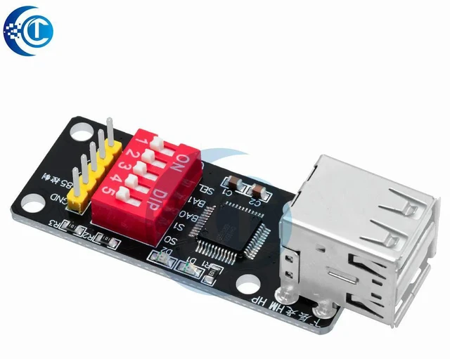 Alt view image 2 of 3 - Ch9350 module hid keyboard mouse to serial port virtual keyboard scanning gun to serial port KVM