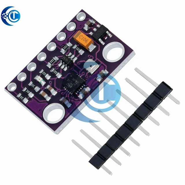 Alt view image 3 of 3 - 1PCS MPU9250 + BMP280 10DOF Sensor Module (GY-91): 9-Axis Acceleration, Gyroscope, Compass with SPI/I2C 3-5V for