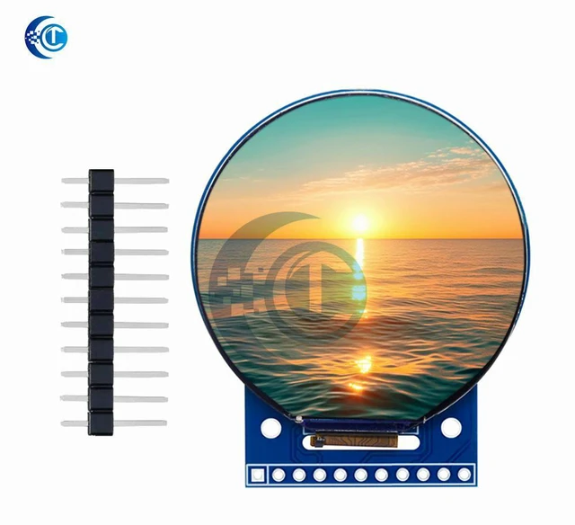 Alt view image 3 of 3 - 360x360 Pixels 1.5-Inch Round TFT Display: ST77916 QSPI Color LCD Screen Compatible for