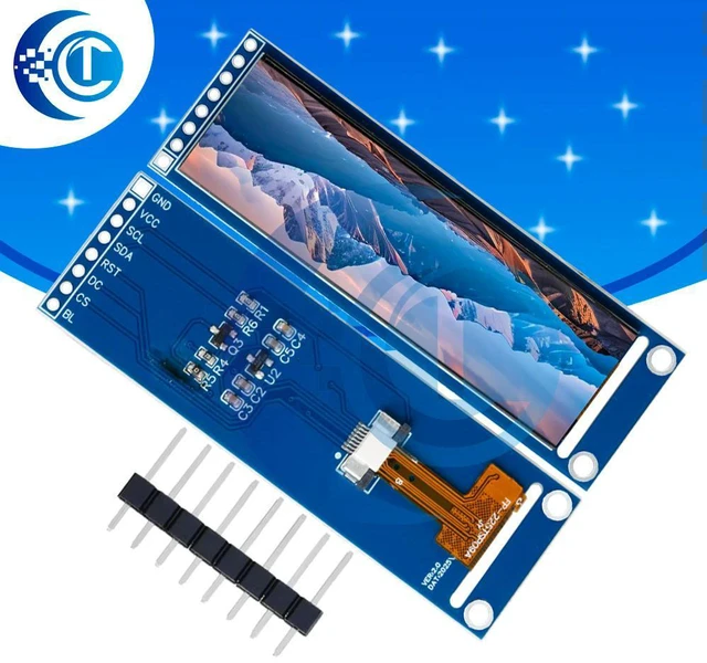 Main image of 2.25-inch TFT LCD ST7789 small screen 76*284 module LCD full view SPI color screen for