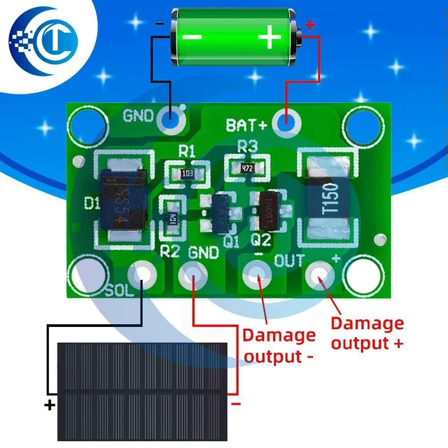 Main image of Solar PCB Controller 3.2V 3.7V 6V 12V 1A Light Control Solar Lawn Lamp Landscape Lamp Switch Charger Controller Module