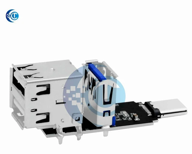 Alt view image 3 of 3 - DIY USB Hub Expansion Board - 3-Port USB-A & Type-C Interface Converter for Electronics Projects