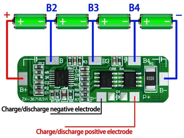 Main image of 1PC BMS Protection Module (4S 20A): 4.35V/2.5V Protection + 5A Discharge & Cell Balancing
