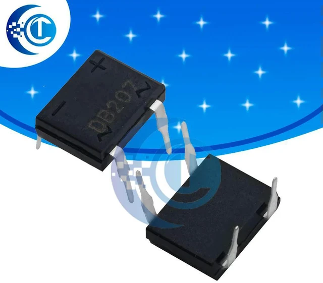 Main image of 10pcs/lot diode bridge retifica DB207 DIP-4 DB207S DIP4 2A 1000V power diode rectifier 1000v electronic components